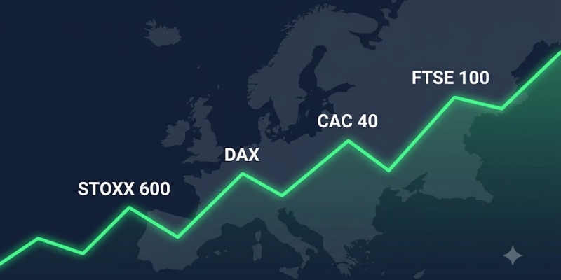 dax dan stoxx - ilustrasi berita DAX dan STOXX 600 Menguat, Bursa Eropa Rebound pada Akhir Pekan