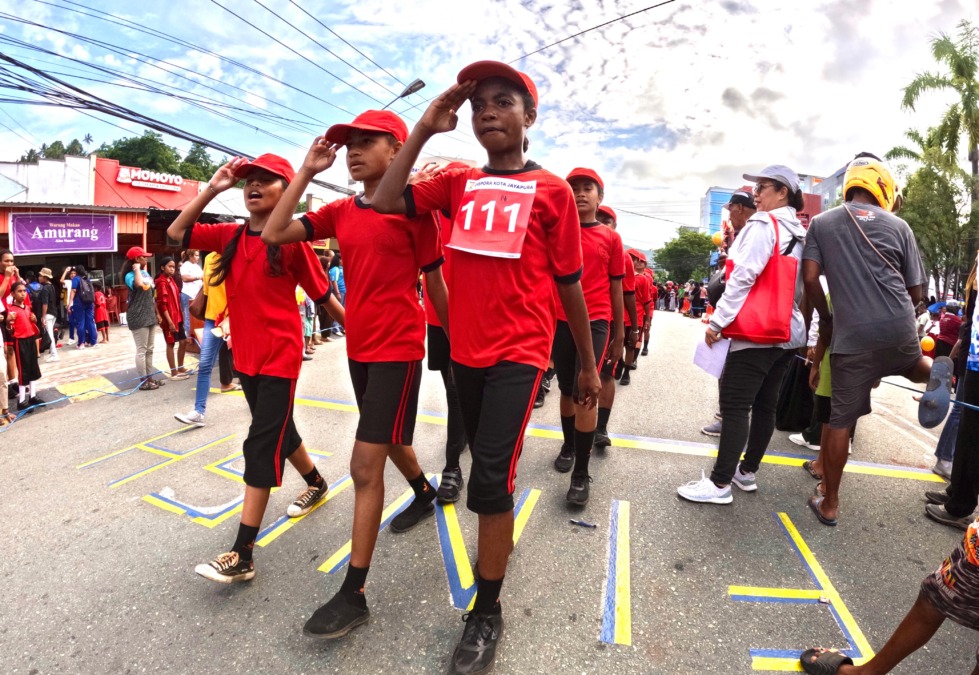 lomba gerak jalan - ilustrasi berita Lomba Gerak Jalan HUT RI Disambut Antusias di Jayapura