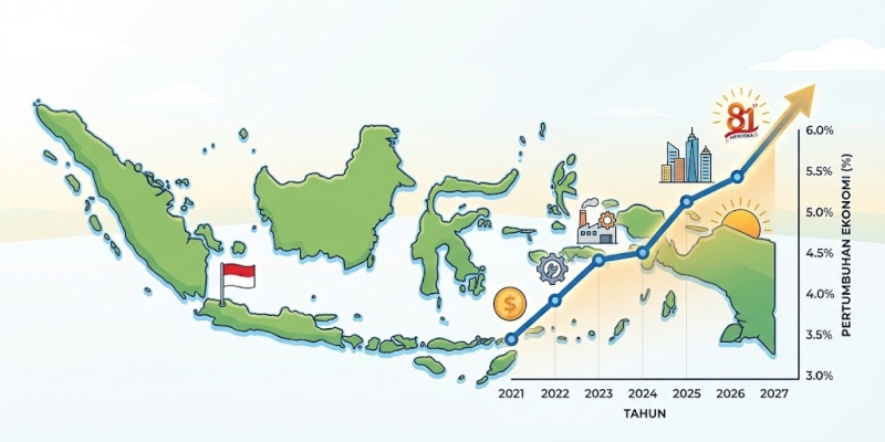 ekonomi indonesia - ilustrasi berita Ekonomi Indonesia Tumbuh Solid, Namun Belum Sepenuhnya Berdaulat