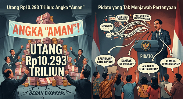 utang rp10 293 triliun - ilustrasi berita Utang Rp10 293 Triliun: Utang Rp10.293 Triliun: Angka Aman, Tapi Tagihan…